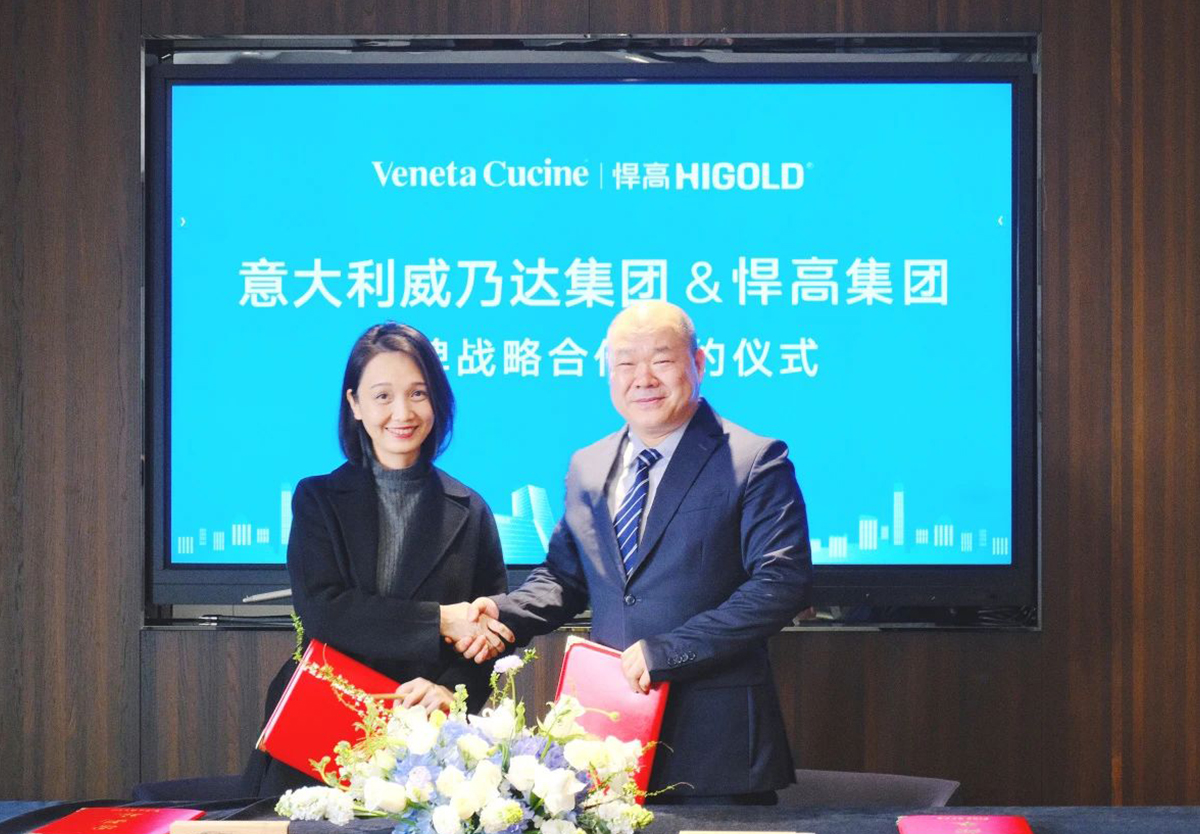 頭條，意大利櫥柜巨頭威乃達牽手悍高，雙劍合璧，舞動全球！