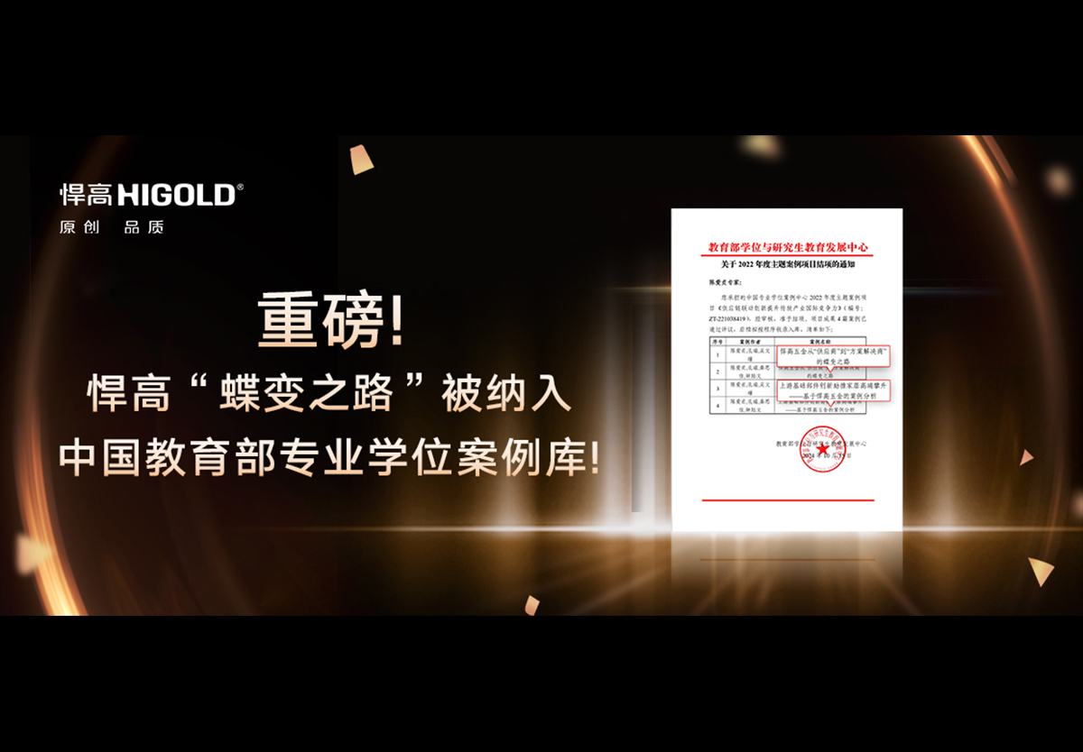 重磅! 悍高“蝶變之路”被納入中國教育部專業(yè)學位經(jīng)典發(fā)展案例庫!